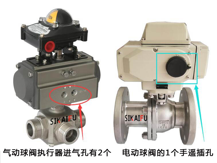 气动球阀和电动球阀的区别